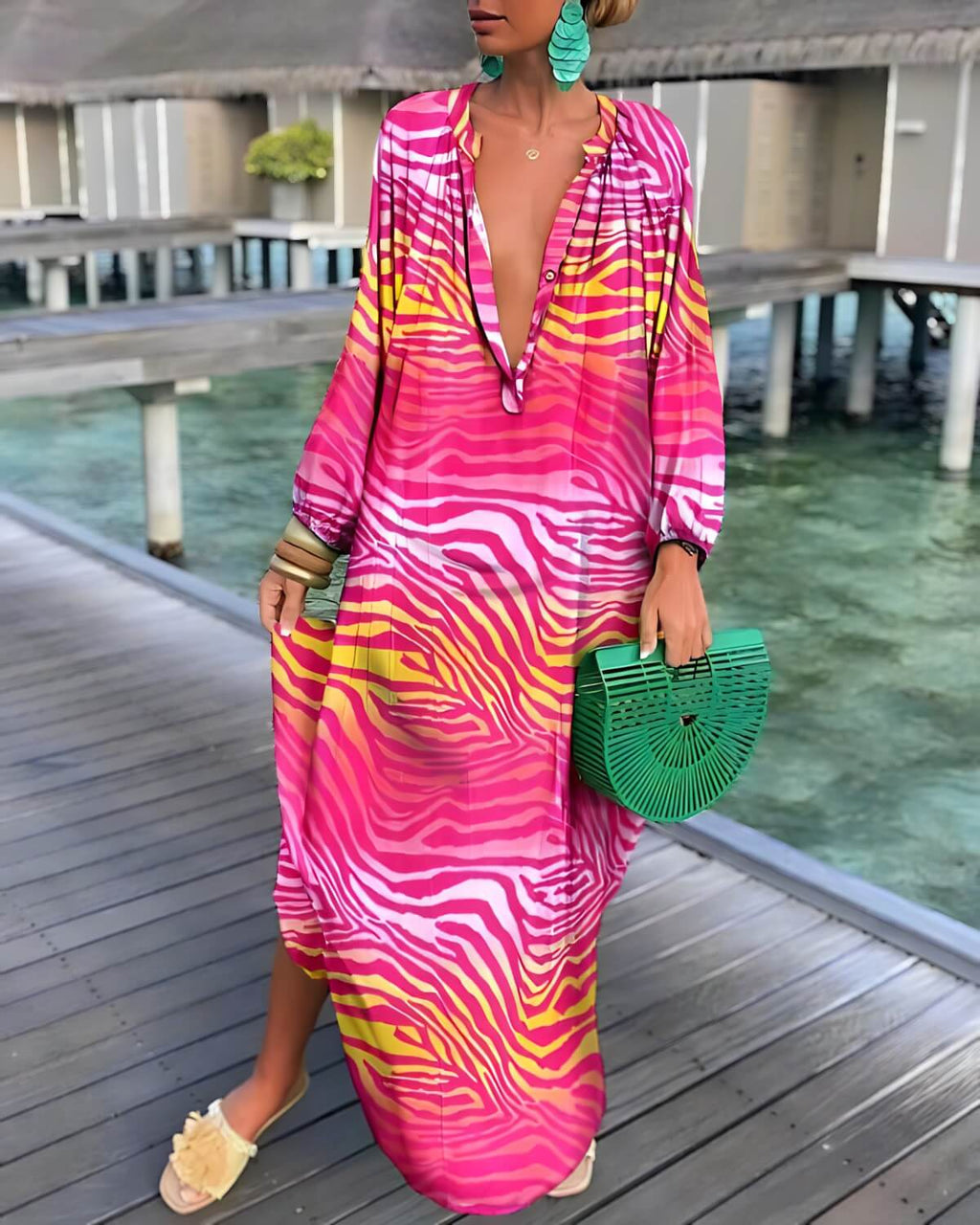 Vestido Longo Listras 8