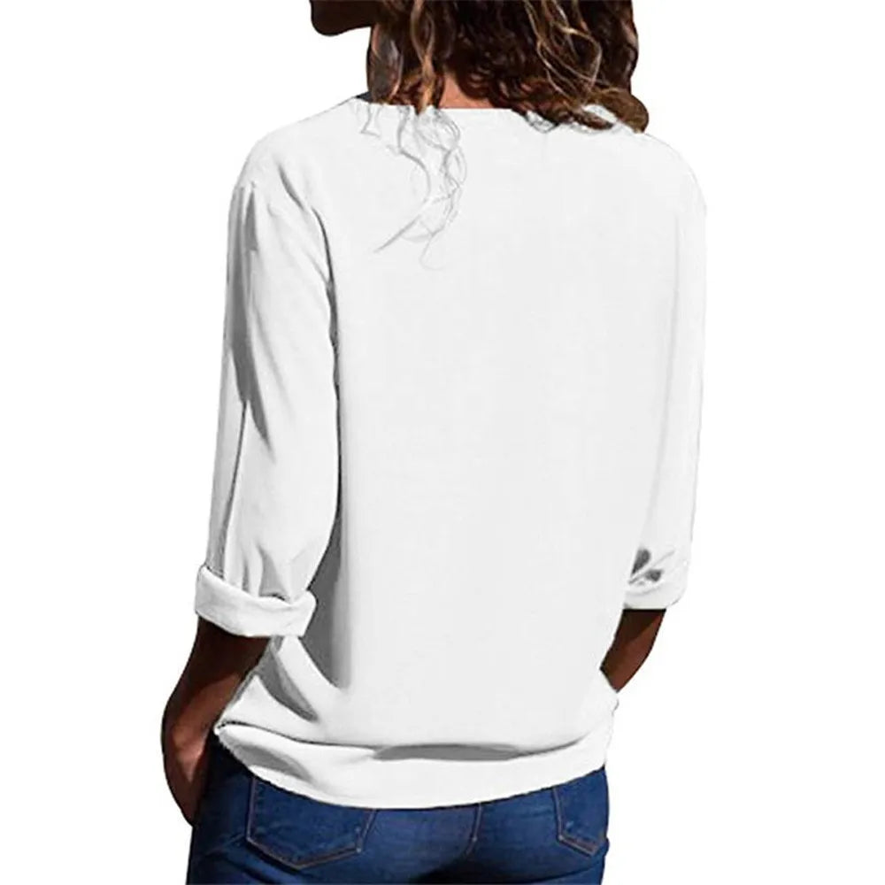 Camisa Feminina Elegante Branco 02