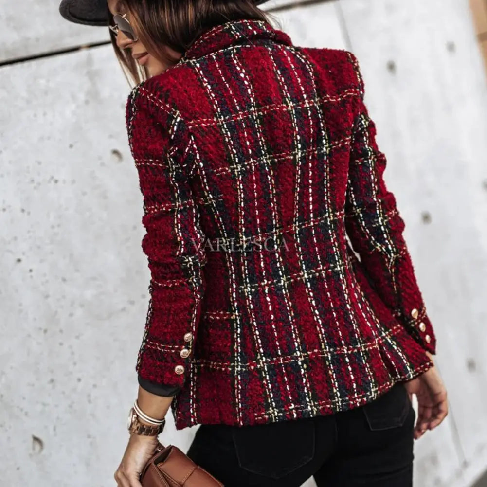 Blazer Feminino Casual Vermelho 2