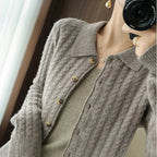 Cardigan Feminino Casual Cinza 4