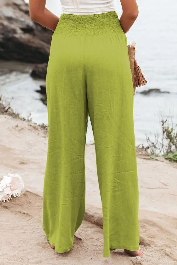 Calça Pantalona de Cintura Alta Amalia