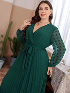 Vestido Casual Mídi de Chiffon Vienna - Plus Size