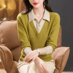 Suéter Casual Feminino Verde 5