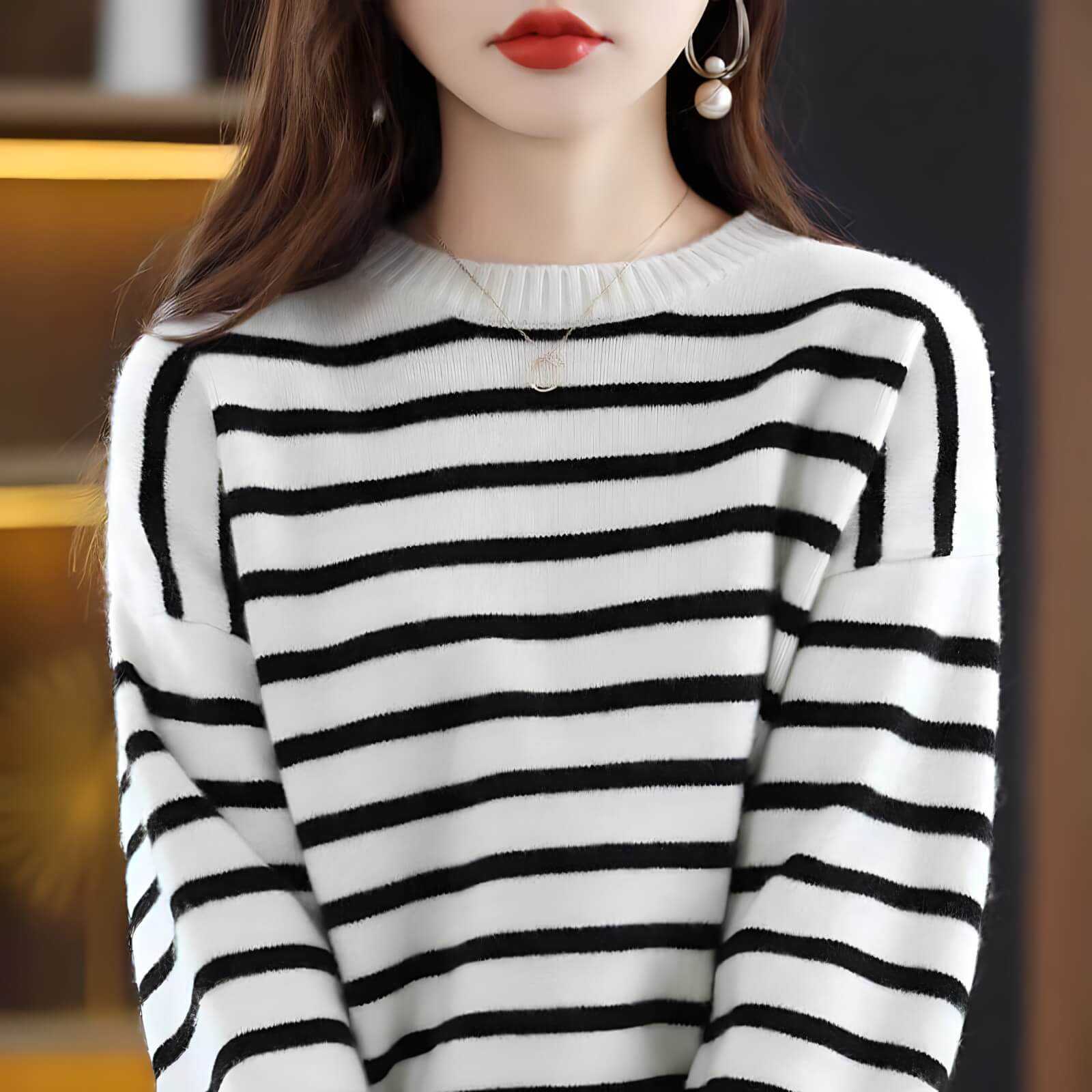 Suéter Feminino Casual Branco 2