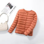 Jaqueta Feminina Puffer Impermeável Salmão 11