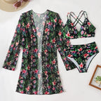 Conjunto Biquíni e Saída de Praia Preto 02