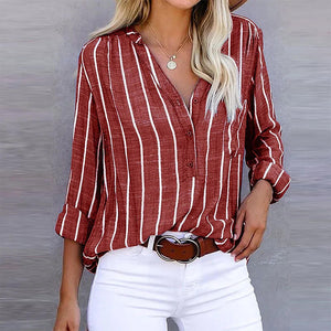 Camisa Feminina Casual Vermelho 2