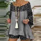 Conjunto de Linho Animal Print