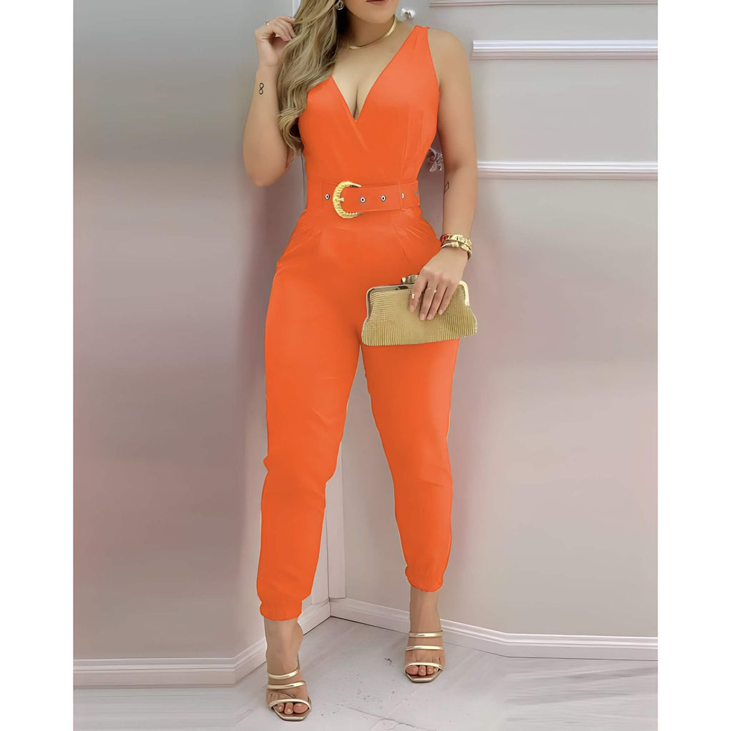 Macacão Transpassado Laranja 6