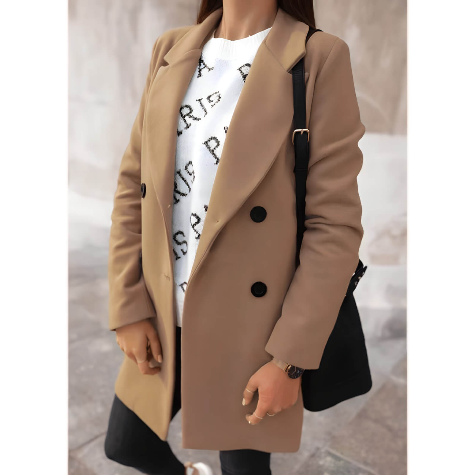 Casaco Feminino de Lã Batida Dauphine