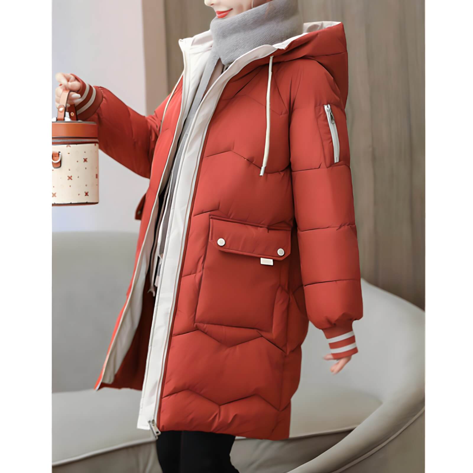Jaqueta Feminina Puffer de Parka Joelle