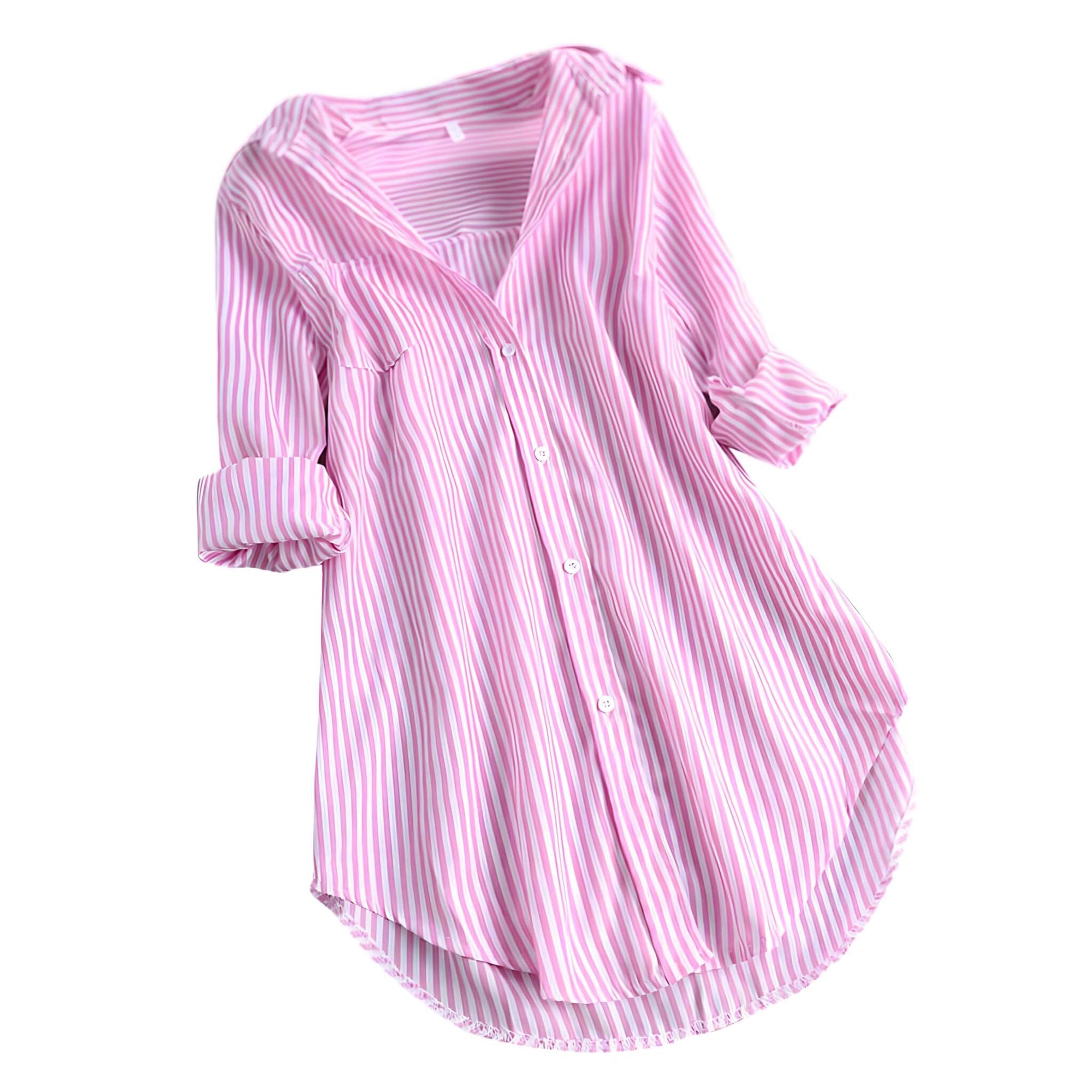 Camisa Feminina Alongada Rosa 5