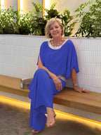 Conjunto de Chiffon Azul 6