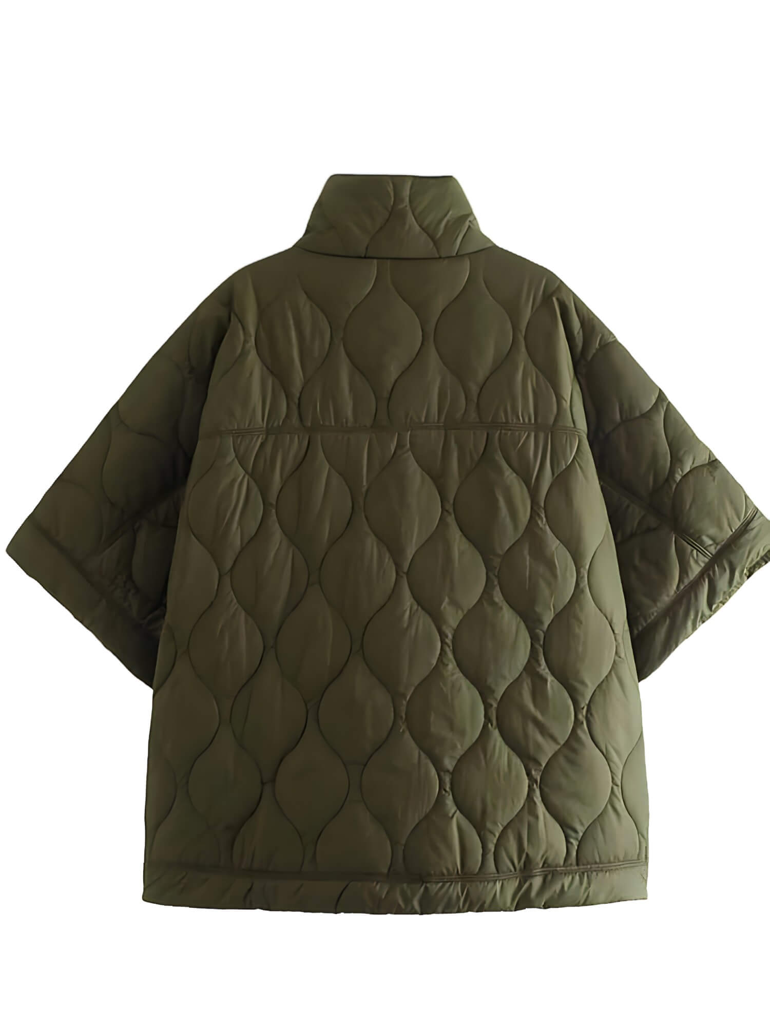 Jaqueta Feminina Puffer Verde Militar 3