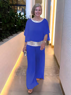 Conjunto de Chiffon Azul 7