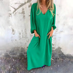 Vestido Longo Casual Verde 10