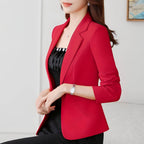 Blazer Casual de Alfaiataria Vermelho 7