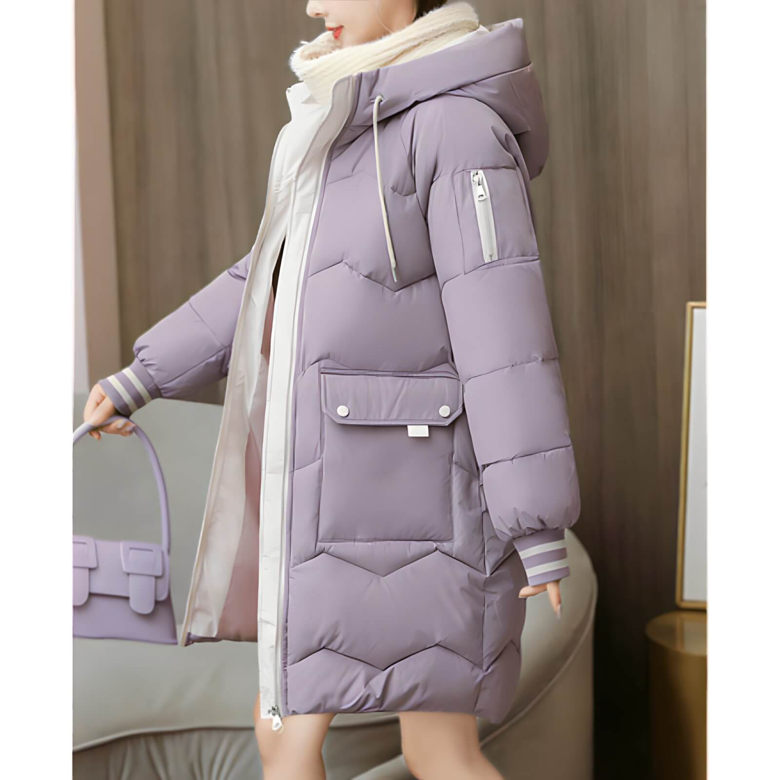 Jaqueta Feminina Puffer de Parka Joelle