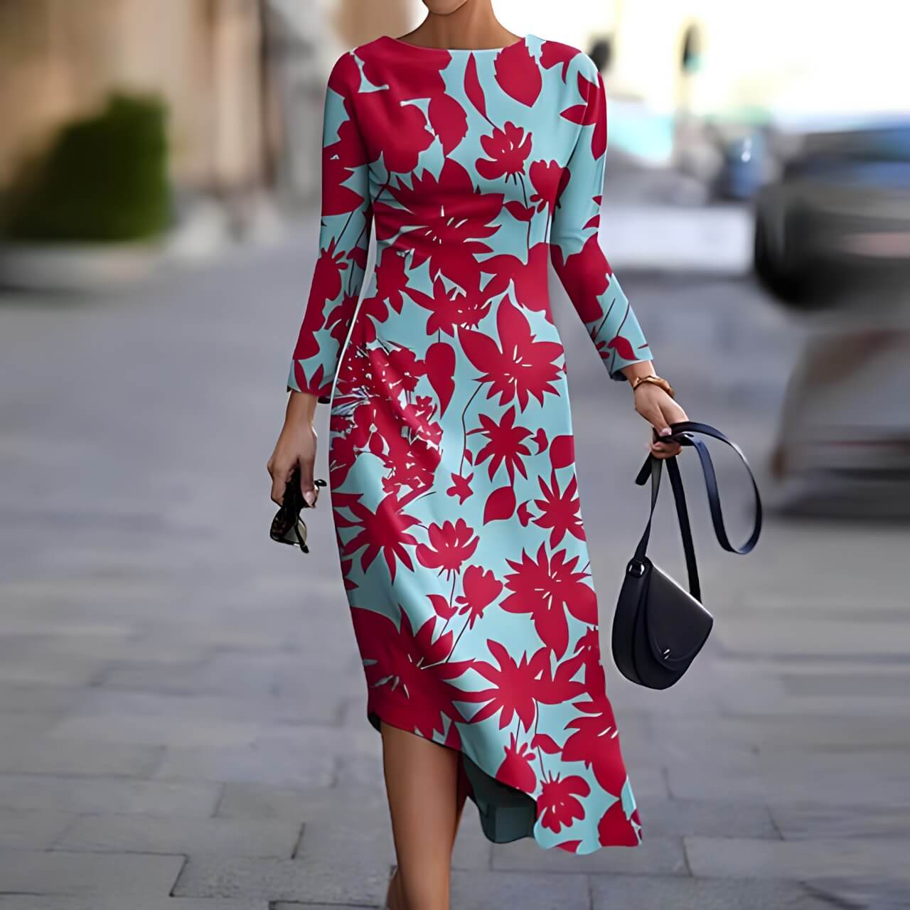 Vestido Mídi Vermelho 1