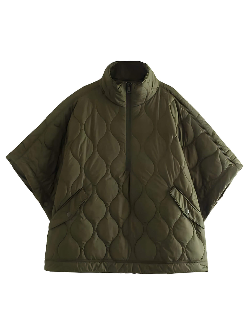 Jaqueta Feminina Puffer Verde Militar 2