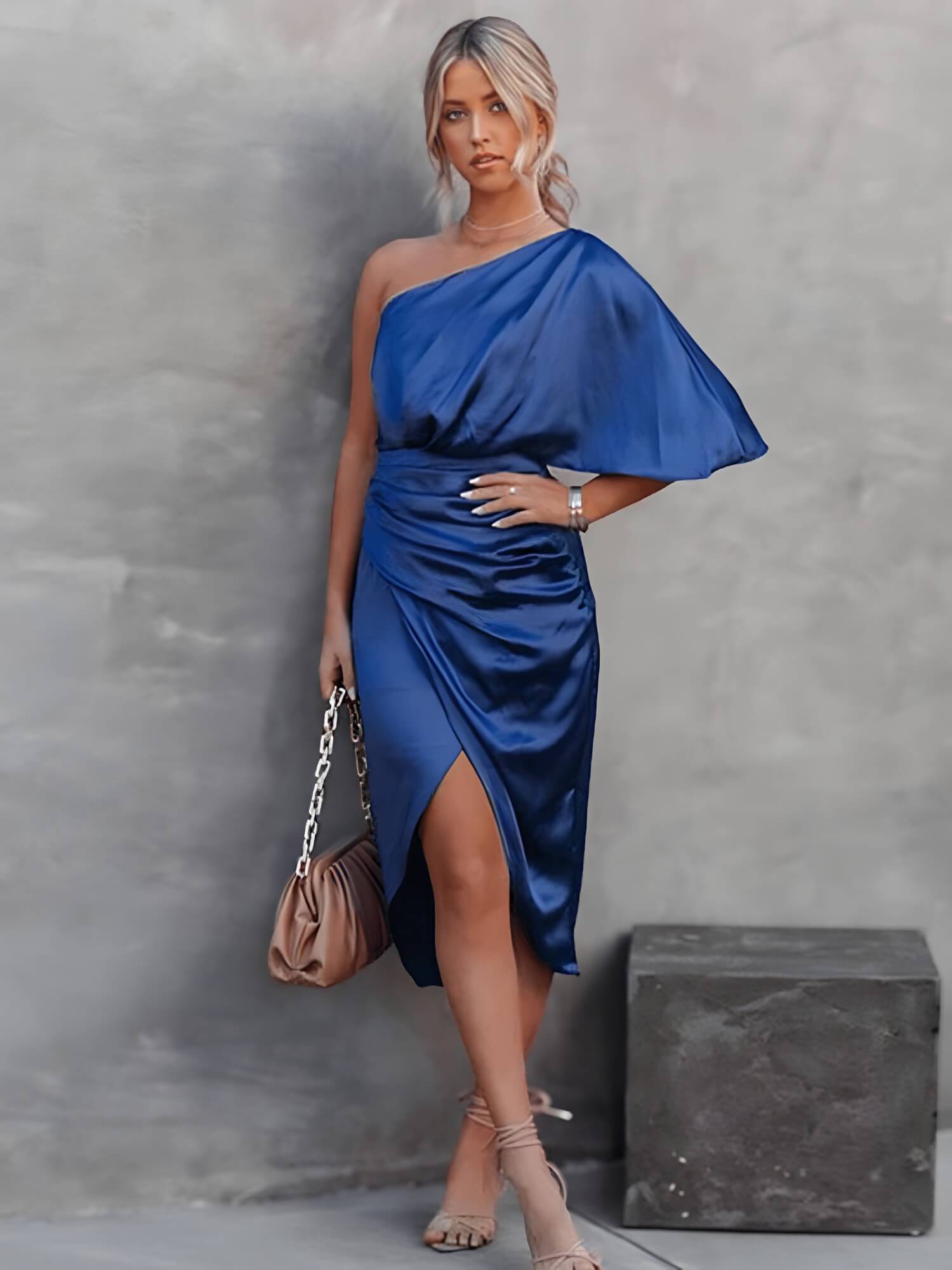 Vestido Mídi Azul 5