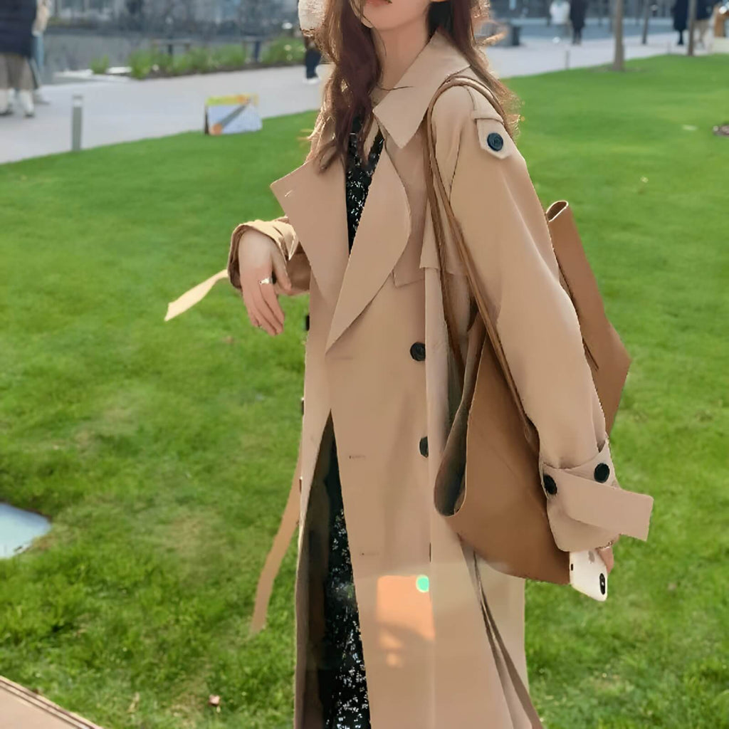 Casaco Longo Feminino Trech Bege 3