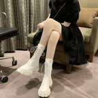 Coturno Feminino Cano Médio Tratorado Castle