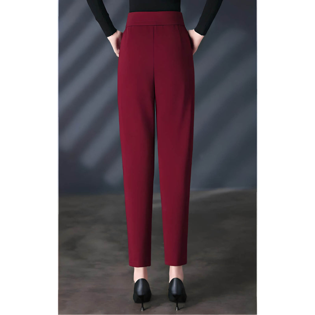 Calça Feminina Casual Bordô 11
