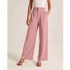 Calça Feminina Wide Leg de Alfaiataria Rosa 8