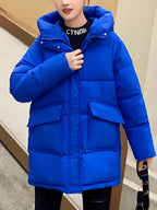 Jaqueta Feminina de Parka Azul 9