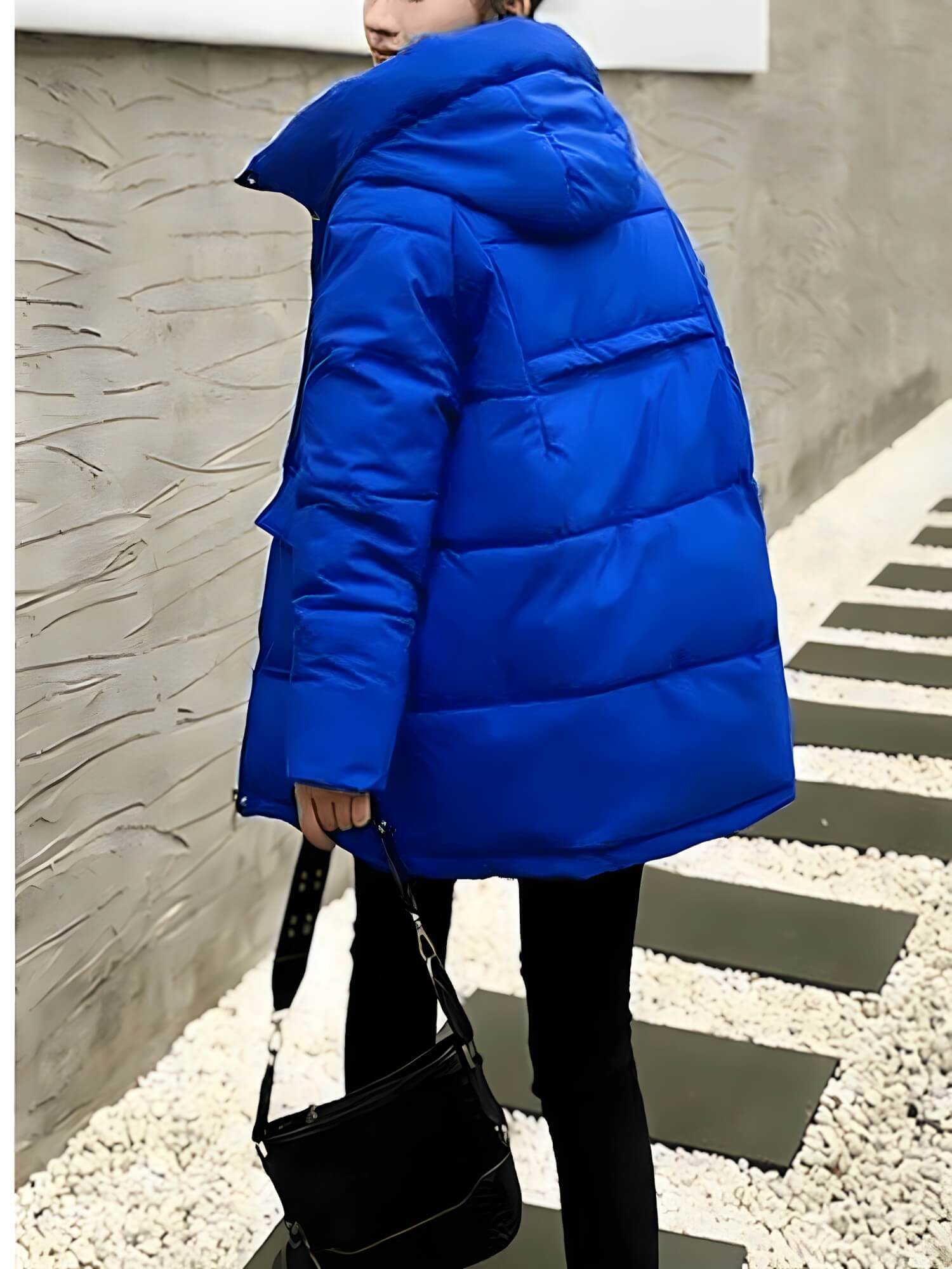 Jaqueta Feminina de Parka Azul 8