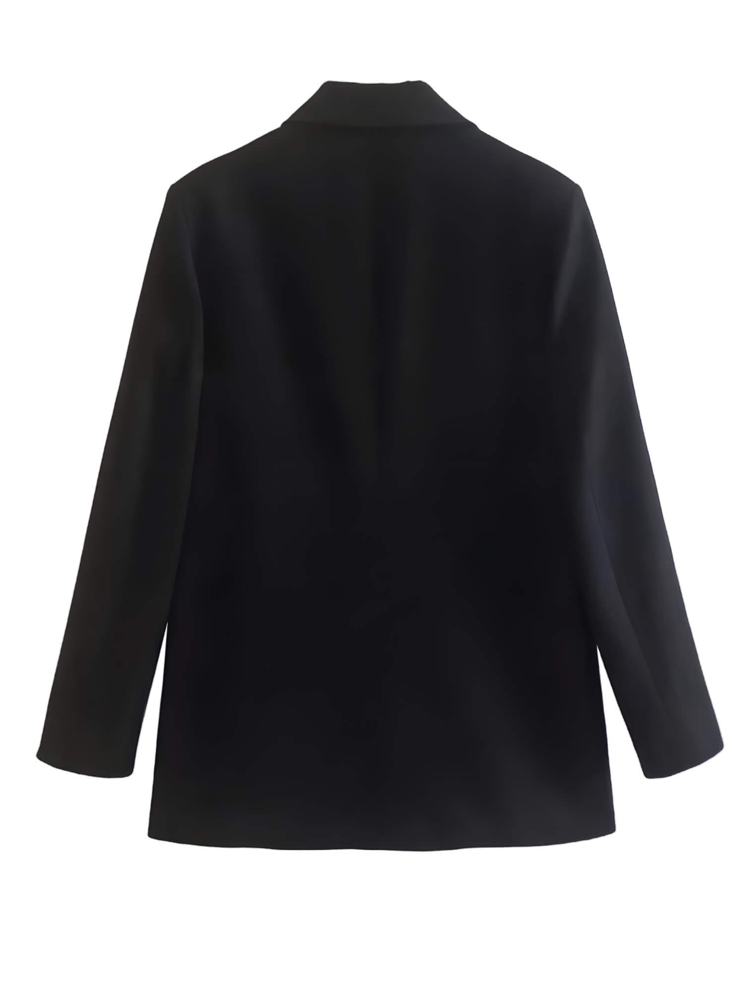 Blazer Alongado Oversized Preto 10