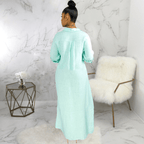 Vestido Longo de Linho Feminino