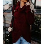 Suéter Feminino de Tricot Bordô 3