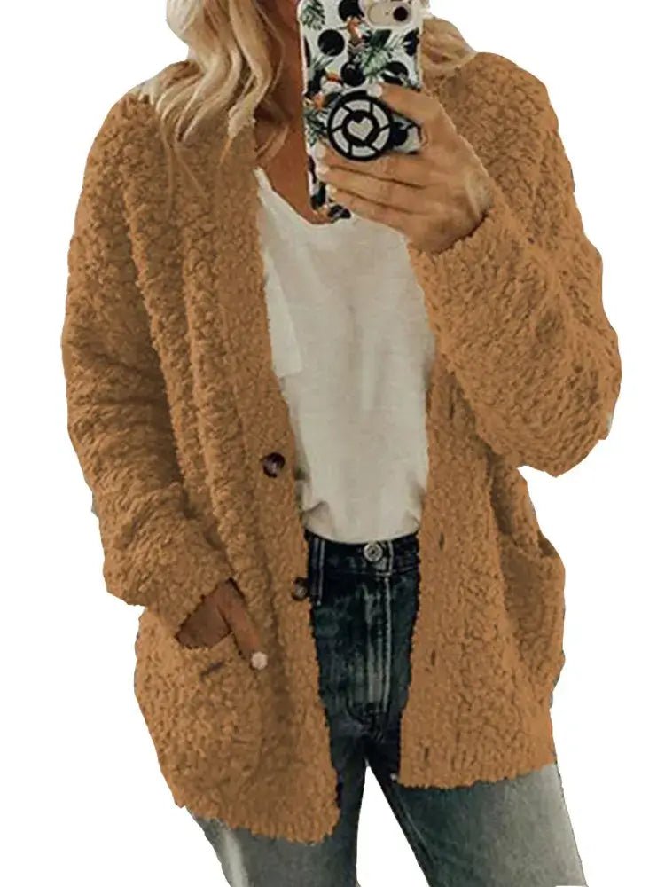 Casaco Feminino de Lã Amarelo 9