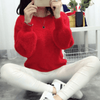 Suéter Feminino Felpudo Vermelho 5