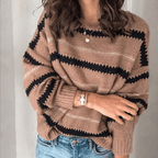 Suéter Casual Feminino Bege 4