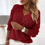 Suéter Feminino de Tricot Vermelho 6