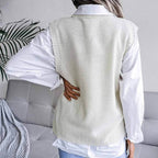 Colete Feminino de Tricot Branco 6