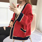 Cardigan Feminino com Botões Vermelho 5