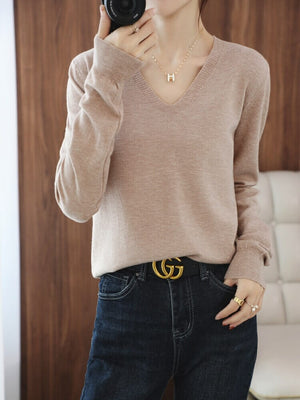 Suéter Casual Feminino Bege 