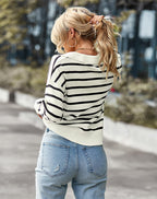 Suéter Feminino Casual Gola Polo Preto 2