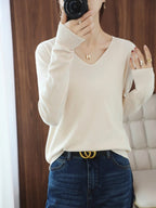 Suéter Casual Feminino Creme