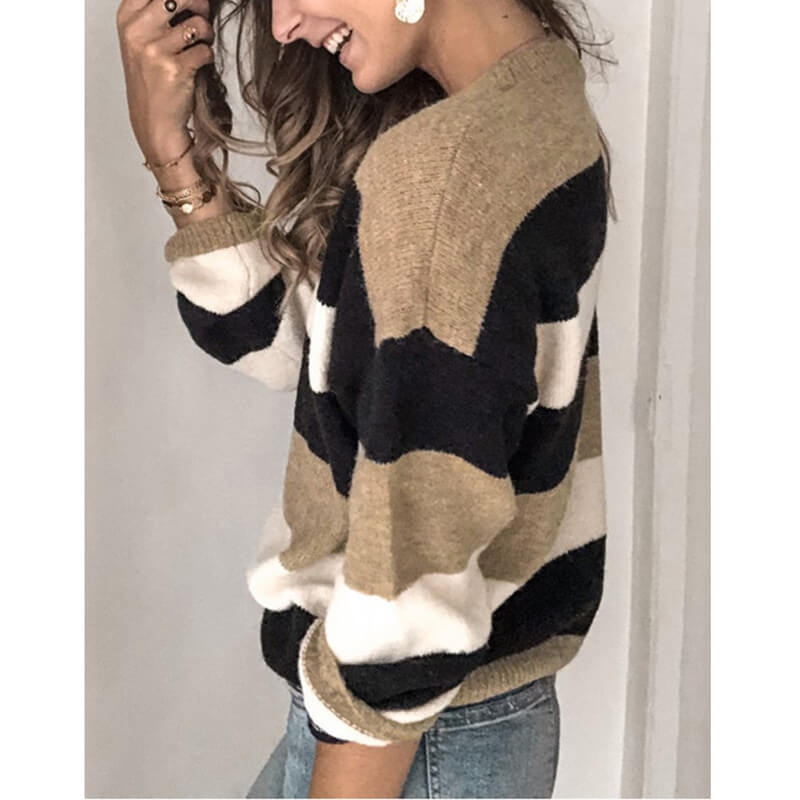 Suéter Casual Feminino Areia 2