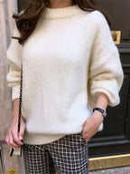 Suéter Feminino de Tricot Oversized Branco 2