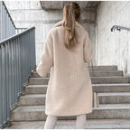 Casaco Feminino Longo Bege 4