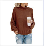 Suéter Feminino de Tricot Oversized Marrom 11