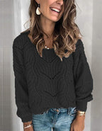 Suéter Feminino de Tricot Preto 3